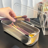 Xmart India Cosmetic Organiser Makeup Organizer Box, Cosmetic Storage Case With Lid, Dustproof Beauty Organizer For Lipstick, Br
