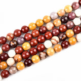 LIFAVOVY Mookaite Jasper Beads for Jewelry Making Natural Gemstone Semi Precious 6mm Round 15 inch(60-65pcs)
