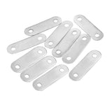 uxcell Repair Plate, 48mmx15mm, Flat Fixing Mending Corner Brace Bracket Connector, Pack of 10
