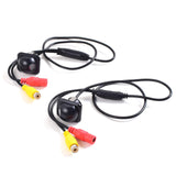 Pair Car Auto 20mm Hole Drilling Side View Camera Side Mirror Mount Reverse Mirrored Image with No Parking Assistance Lines Cam
