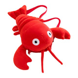 Ecomistiq Crayfish Plush Crossbody Bag Soft Shoulder Bag For Vacation Shopping Outdoor
