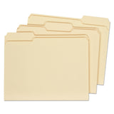 Universal 16113 File Folders, 1/3 Cut Assorted, TwoPly Top Tab, Letter, Manila, 100/Box