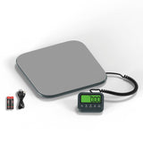 UNIWEIGH Shipping Scale, 440lb Digital Heavy Duty Postal Scale, Steel Platform Postage Scale with Hold/Tare/LCD Display,Large Sc