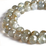 100pcs 8mm Labradorite Beads Natural Gemstone Beads Round Loose Beads for Crafting and Jewelry Making
