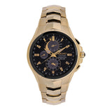 Seiko Analogue Men'S Stainless Steel Watch (Black Dial Yellow Colored Strap)