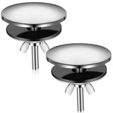 LEIFIDE 2 Pcs 2 Inch Kitchen Sink Hole Cover Faucet Hole Cover Stainless Steel Kitchen Sink Tap Plate Stopper Blanking Metal Plu