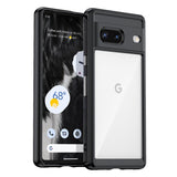 HOOMIL for Google Pixel 7 Case, Non-Yellowing, Drop Protection, Anti-Scratch, Transparent Hard Back Phone Cover - Black