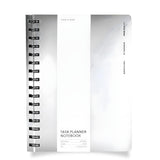 Cloth & Paper Exotic Spiral Notebook, Silver | A5 Notebook Journal with Task Notes Layout for To Do Lists, Work & Daily Planning