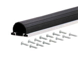 MD Building Products 87643 9Feet UniversalAluminum and Rubber Garage Door Bottom, Black