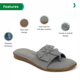 Ortho Joy Fancy Doctor Slipper For Women | Comfortable Stylish & Fashionable Footwear For Women,Grey,3,B0BG8D762T
