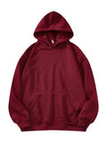 Toplot Women'S Wool Blend Solid Hoodie With Hooded Neck & Full Sleeve (Hoodie-5047-Maroon-L),Maroon,,B0BLZ746J1
