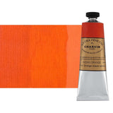 Charvin Extra Fine Professional Indian Orange Artist Oil Paint 60 ml - Triple-Milled for Smoothness, Rich Texture, Poppy Oil-Bas