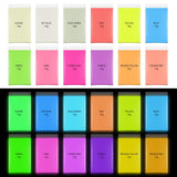 Glow in The Dark Pigment Powder,12 Colors Epoxy Resin Dye Luminous Pigment Powder,for Nail Art,Resin, DIY Crafts,Paint Glow.10g/