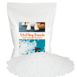 Mnuizu 21.1 oz Poly Beads for Stuffing Animals, Knitted Dolls, Bean Bags - Elastic Transparent Fill Beads DIY Crafts