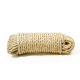 YALAVA 1/4 Inch Natural Sisal Rope for Cat Scratching Posts, 50FT Abrasion Resistance Rope, Multipurpose for Cat Tree Repair, DI