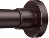 Ausemku Shower Curtain Rod 32-80 Inch Adjustable - 1 Inch Diameter Heavy Duty No drill Spring Tension Shower Rod, Non-Slip Rustp