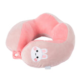 Trendivibe Travel Pillow Portable Durable Women Men Neck Pillow For Airplane Car Office Pink