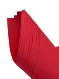 Red A1 Big/Full Size Chart Paper/Pastel Sheets Pack Of 12, Used In Art And Craft, Collage, Projects, Posters Etc. Plain/Unrull