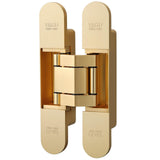 YAGU 3 Way Adjustable Invisible Door Hinge Concealed Hidden 180 Degree Swing Hinge Zinc Alloy Butt Hinge 6.5 * 3.2 * 1.1 Inch, M
