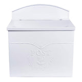 NACH Mailboxes for Outside Wall Mount, 11.5 x 5 x 13 inches, White Mailbox for Door, Waterproof Mailbox for Outside - The Chelse