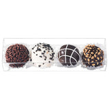 JCXGRVC 45 Pack 6.1X1.5X1.5 Transparent Truffle Boxes Chocolate Boxes Small Candy Gift Box Bakery Treat Truffle Wrappers for 4 T