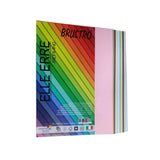Brustro Elle Erre Coloured Card Stock Craft Paper A4 Size 220 Gsm Mixed Soft Colours 24 Sheets Pack(12 Colours X 2 Sheets)|Ideal