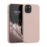 kwmobile Case Compatible with Apple iPhone 13 Case - TPU Silicone Phone Cover with Soft Finish - Dusty Pink