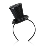 Aeenioy Mini Top Hat, Black Mini Hat Headband Accessory, Themed Costume Parties And Halloween Celebrations, Steampunk Events And