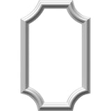 Ekena Millwork PNL12X20AS-02-CASE-4 Ashford Molded Scalloped Wainscot Wall Panel, 12 W x 20 H x 1/2 P, Factory Primed White, 4 C