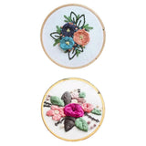 Loom Tree Embroidery Starter Kits With Pattern Diy Stitch Crafts Flower 2X | Stitch Kits
