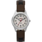 Timex Womens T41181 Expedition Field Mini Black/Brown Nylon/Leather Strap Watch