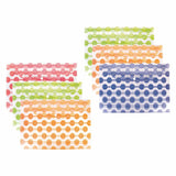 Polen 6 Pcs Button File Folder With 18 Microns Poly Plastic Folder,Button Bag, Hd Printed, Snap Button With Back Fold Sealing Fo
