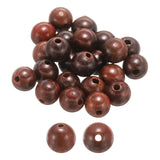 HARFINGTON 200pcs Natural Wooden Beads 6mm Sour Branch Wood Round Polished Loose Bead Smooth Spacer Balls Beading for Jewelry Ma
