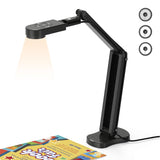 THUSTAR 8MP Document Camera & Webcam 4K with Dual Microphones, USB Visualiser A3-Size, 3-Level LED Lights, Image Invert Function