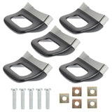 Amosfun Pressure Cooker Handle Replacement 5 pcs Short Side Pot Handles with Screws and Fixing Frames AntiScalding Pan Ear for