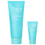 TULA Skin Care Cult Classic Purifying Face Cleanser, Full and Travel Size Duo - Gentle and Effective Face Wash, Makeup Remover,