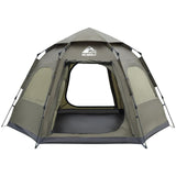 Hewolf 2/3/4 Person Camping Tent - Instant Pop Up Waterproof 2 Doors Tent with Easy Setup | 3-Season Hexagonal Dome Design for F
