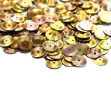 The Design Cart Golden Circular Sequins Ntc2603062, 500 Grams, 4 mm Sequins for Embroidery Work, Jewellery Making, Designing, Em