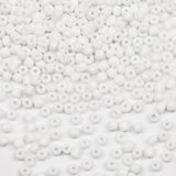 4mm White Seed Beads for Jewelry Making 200 Grams About 3380pcs,6/0 Glass Craft Beads for Making Earrings, Bracelets, Pendants,