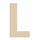 HILAZA 17 Inch Large Wooden Letter L, 1/4 in Thick Big Wood Letter for Wall Decor Crafts