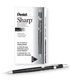 Pentel Sharp Automatic Pencil, 0.5mm Lead Size, Black Barrel(P205A), Box of 12