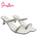 Shoetopia Women'S Heel-1555 Heeled Sandal-3 Kids Uk (Heel-1555-White)-Eu36,White,3,B0D2TV6K4J