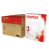 Staples Copy Paper, 8 1/2 x 11, 3 Hole Punched, Case