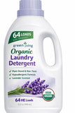 Organic Eco Friendly,Laundry Detergent Liquid, USDA Certified PlantBased & NonToxic, 4X Concentrated HE Formula, Hypoallergeni