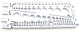 Stainlesstown Nut Bolt Thread Gauge (White)