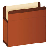 Premium Reinforced Expanding File Pockets, Straight Cut, 1 Pocket, Letter, Brown