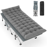 Slendor Camping Cot, Folding Camping Cots for Adults, Portable Sleeping Cot with Carry Bag, 1200D Double Layer Oxford, Camp Cot