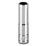 Capri Tools 7/16Inch Deep Socket, 3/8Inch Drive, 6Point, SAE