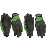SAVJOB Work Gloves with Grip, Green, Medium
