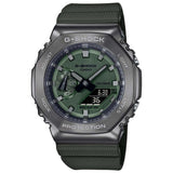 Casio G-Shock Gm-2100B-3Adr Dark Grey Ip Green Analog-Digital Dial Green Resin Strap Men'S Watch Shock And 200M Water Resistant